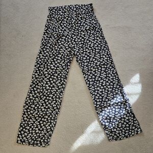Ganni Blue And White Floral Pants, Size 34 (Small)